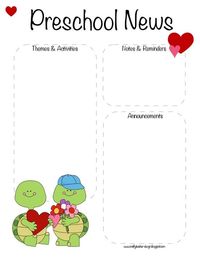 posts similar to preschool newsletter template the crafty february newsletter template